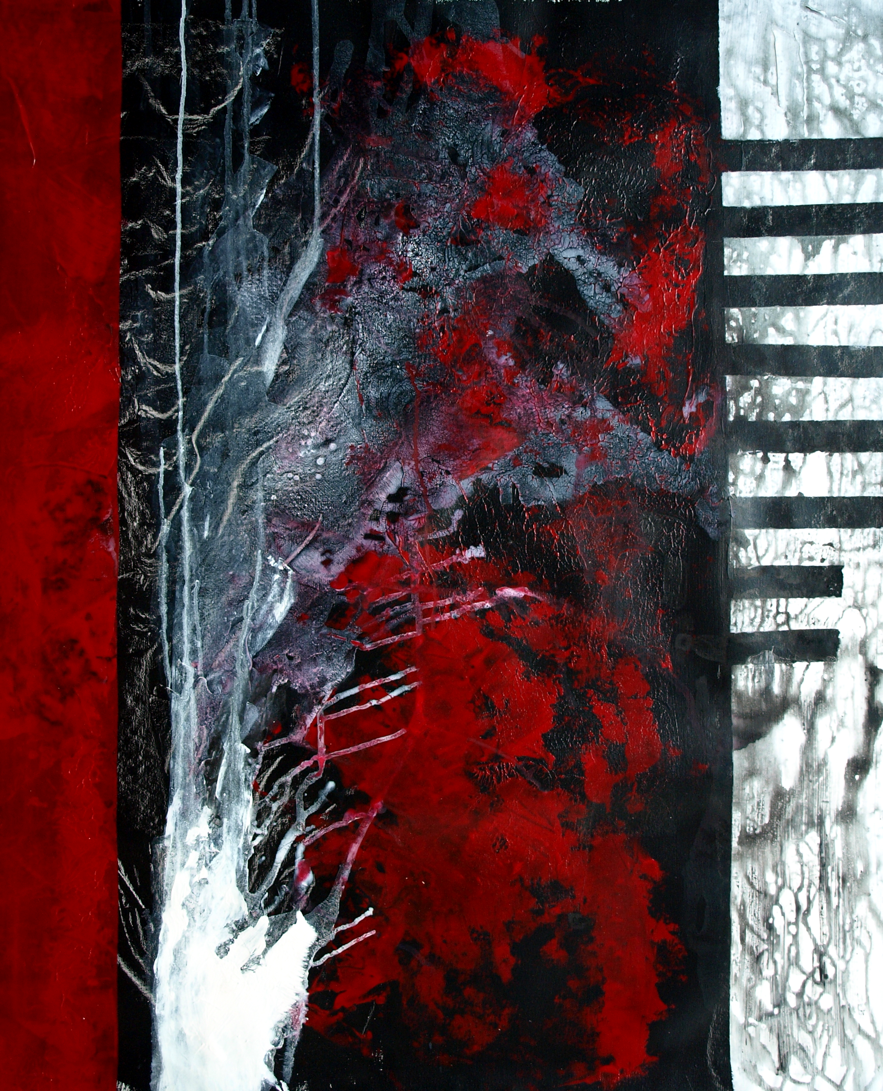 Frontera sorda - Pintura / Peinture. Medium: Acrylic on canvas, Year: 2015. — Estela Currao.